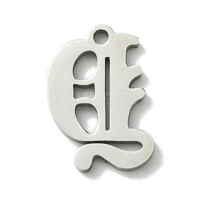 Non-Tarnish 201 Stainless Steel Pendants STAS-B055-01P-Y-1