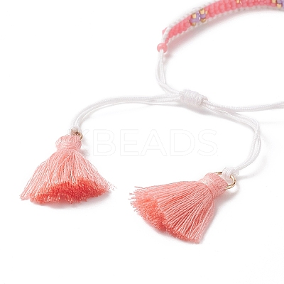 Tassel Charm Bracelet BJEW-MZ00016-1
