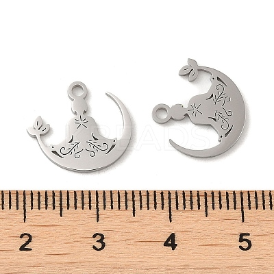 Non-Tarnish 304 Stainless Steel Charms STAS-J042-30P-1