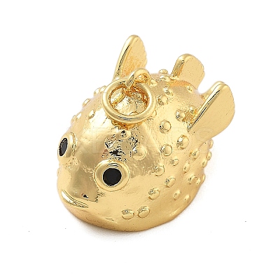 Brass Micro Pave Cubic Zirconia Pendants KK-L209-090G-1