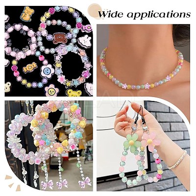 200Pcs Mixed Styles Acrylic Beads OACR-CJ0001-83-1