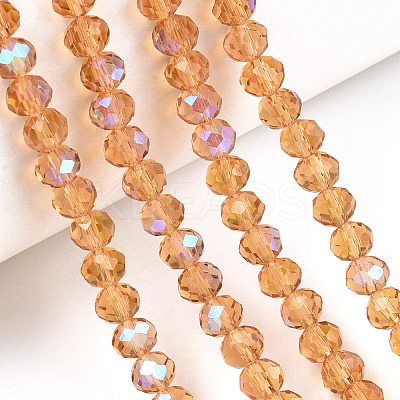 Electroplate Glass Beads Strands LS-EGLA-A034-T10mm-L23-1