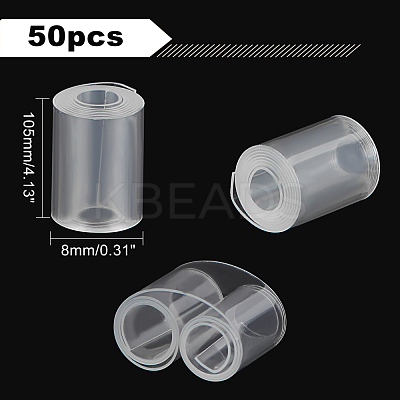 AHADEMAKER 50Pcs PE Plastic Sample Holders AJEW-GA0004-30-1
