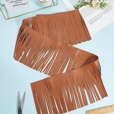 2M PU Leather Suede Fringe Trim AJEW-CY0001-58A-02-1