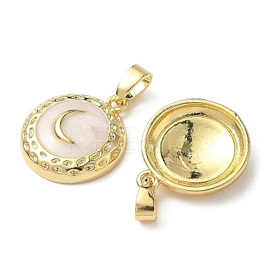 Brass Enamel Pendants KK-I371-29G-01-1