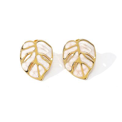 304 Stainless Steel Enamel Stud Earrings for Women WGF8C1A-01-1