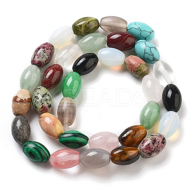 Natural & Synthesis Mixed Gemstone Beads Strands G-B106-B28-01-1