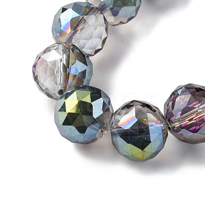 Transparent Electroplate Glass Beads Strands EGLA-N002-34H-F05-1