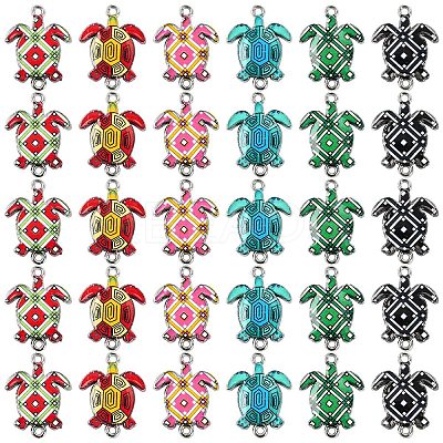 30Pcs Printed Alloy Links/Connectors ENAM-YW0005-38-1