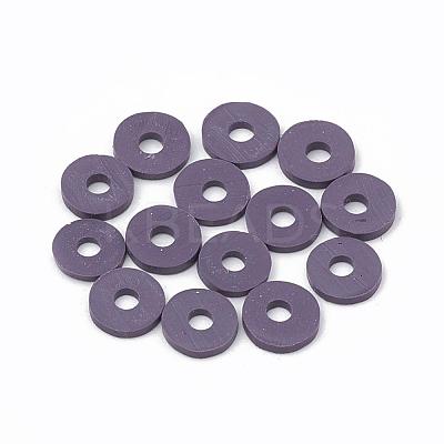 Handmade Polymer Clay Beads X-CLAY-R067-6.0mm-04-1