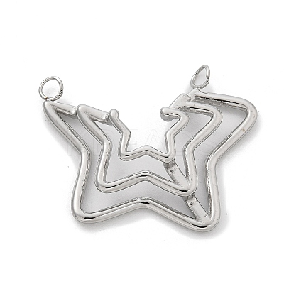 304 Stainless Steel Pendants STAS-L281-009P-1