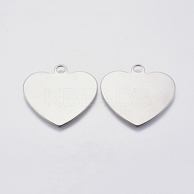 Tarnish Resistant 201 Stainless Steel Stamping Blank Tag Pendants STAS-F139-031P-1