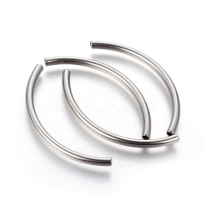 Tarnish Resistant 304 Stainless Steel Tube Beads STAS-G192-19P-1
