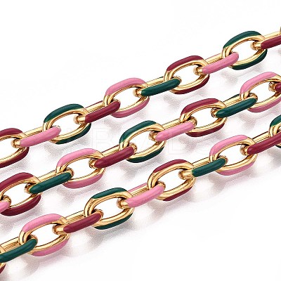 304 Stainless Steel Enamel Cable Chains CHS-ZX006-06G-1