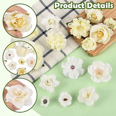 3 Bags 3 Styles Cloth Flower DIY-SP0005-72B-1