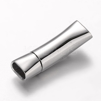 Tarnish Resistant Smooth Surface 304 Stainless Steel Rectangle Magnetic Clasps LS-STAS-I045-08-1