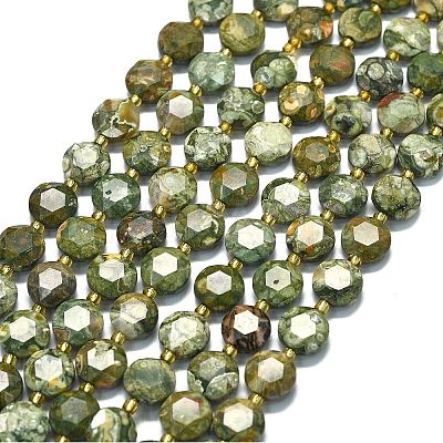 Natural Rhyolite Jasper Beads Strands G-C116-A99-01-1