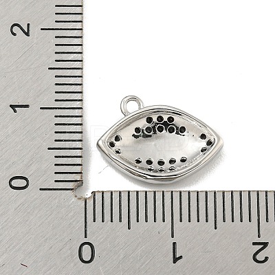 Rack Plating Brass Micro Pave Cubic Zirconia Pendants KK-P277-11P-1