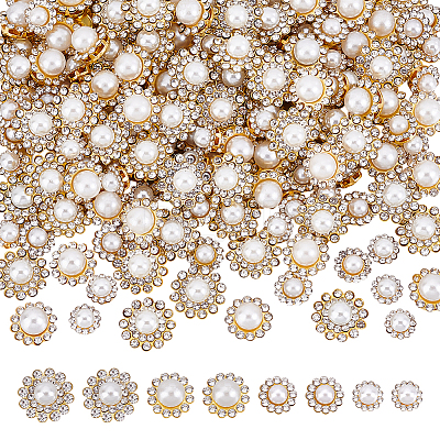 200Pcs 4 Styles Sew on Rhinestone FIND-HY0004-70-1