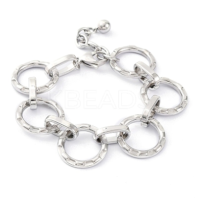304 Stainless Steel Bracelet for Women BJEW-U009-03P-1