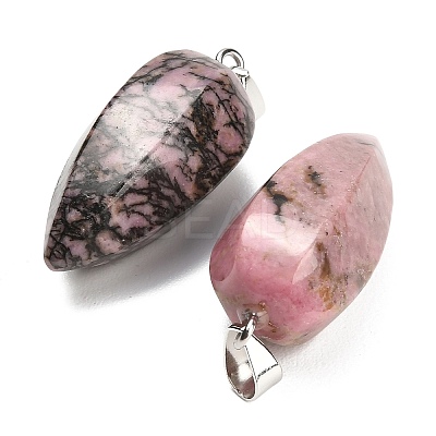 Natural Rhodonite Pendants GG-K002-16I-1