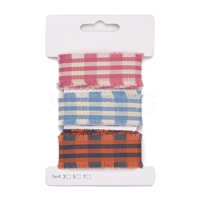 9 Yards 3 Styles Polyester Ribbon SRIB-A014-K02-1