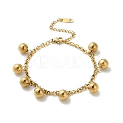304 Stainless Steel Charm Bracelets LS-BJEW-C110-04G-1