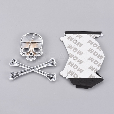 Zinc Alloy Car Stickers DIY-WH0167-51P-1