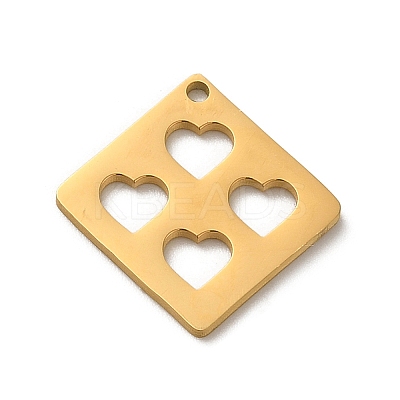 304 Stainless Steel Pendants STAS-O005-19G-1