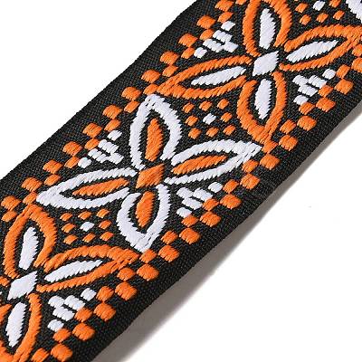 10 Yards Ethnic Style Embroidery Polyester Ribbons OCOR-XCP0002-19-1