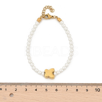 Plastic Imitation Pearl Beads Bracelets for Women BJEW-M056-10G-01-1