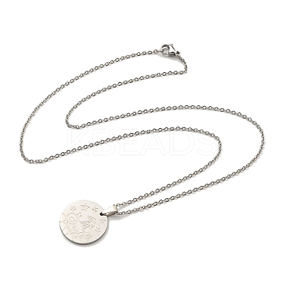 Non-Tarnish Constellation Pendant Necklaces NJEW-S422-04P-10-1