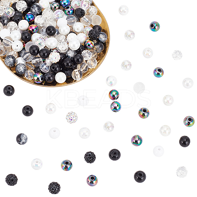 DIY Round Beads Jewelry Making Finding Kit DIY-WR0003-85C-1