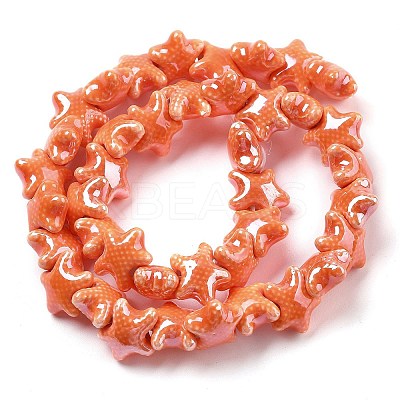 Glazed Porcelain Beads PORC-Q002-03K-1