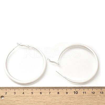 Brass Hoop Earrings for Women EJEW-A121-18C-S-1
