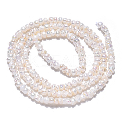 Natural Cultured Freshwater Pearl Beads Strands PEAR-N015-02C-1
