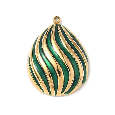 304 Stainless Steel Enamel Pendants STAS-P453-14G-01-1