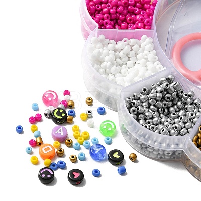 Glass Seed Beads & Acrylic Beads DIY Jewelry Sets DIY-YW0005-92-1