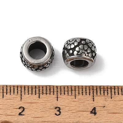304 Stainless Steel European Beads STAS-S129-11P-1