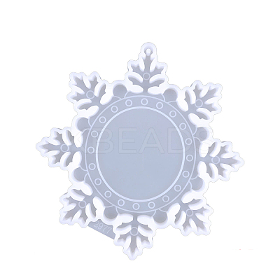 DIY Food Grade Silicone Christmas Theme Photo Frame Pendant Molds XMAS-PW0001-051A-1