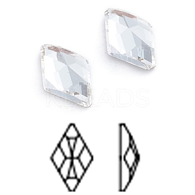 Glass Rhinestone Cabochons RGLA-L025-D01-M1-1
