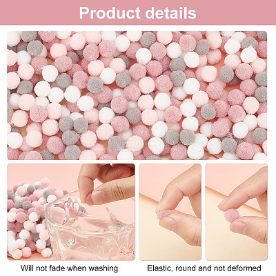 2000Pcs 4 Colors DIY Doll Craft AJEW-PH0004-67B-1