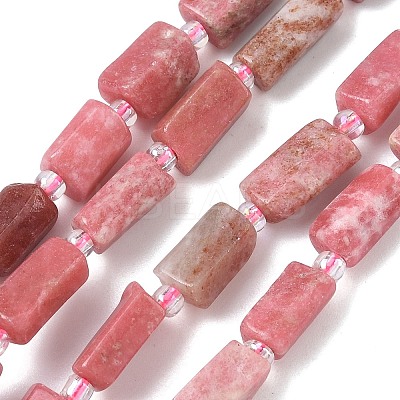 Natural Rhodonite & Chrysocolla & Rose Quartz & Pink Opal & Labradorite & Amazonite & Lepidolite & Larimar Beads Strands G-C270-K11-1