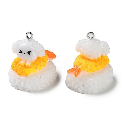 Opaque Resin Imitation Food Pendants RESI-P031-A01-1
