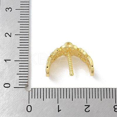 Rack Plating Brass Pendant Bails KK-G515-26G-1