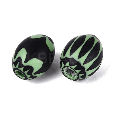 Handmade Millefiori Glass Barrel Beads LA-N002-19D-1