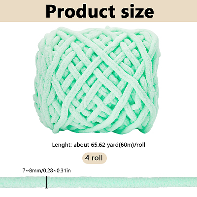4 Rolls Soft Crocheting Yarn OCOR-SP0001-01E-1