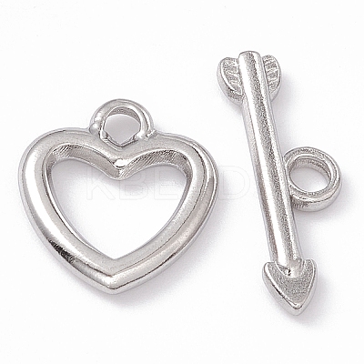 Non-Tarnish 304 Stainless Steel Toggle Clasps LS-STAS-G299-02P-1