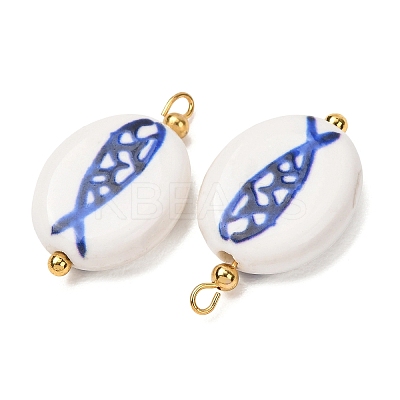 Handmade Porcelain Pendants PR-CBA8966-12G-1
