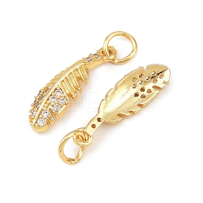 Brass Micro Pave Cubic Zirconia Pendants KK-H093-01G-1